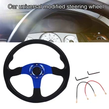 Автомобильный руль 350 мм Универсальный Автомобильный руль гоночный руль портативный модифицированный