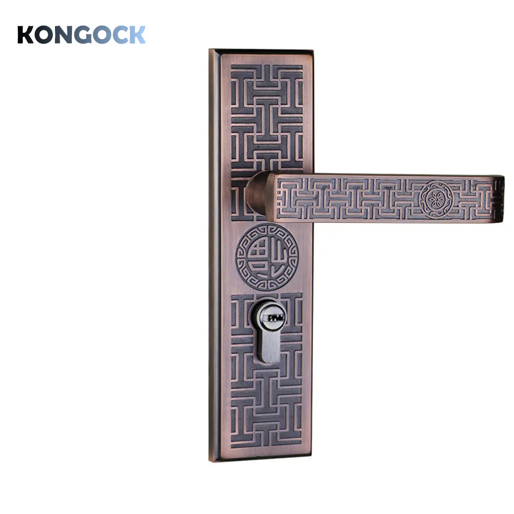 

Vintage style mute door lock, mechanical key access for home and hotel and apartment etc