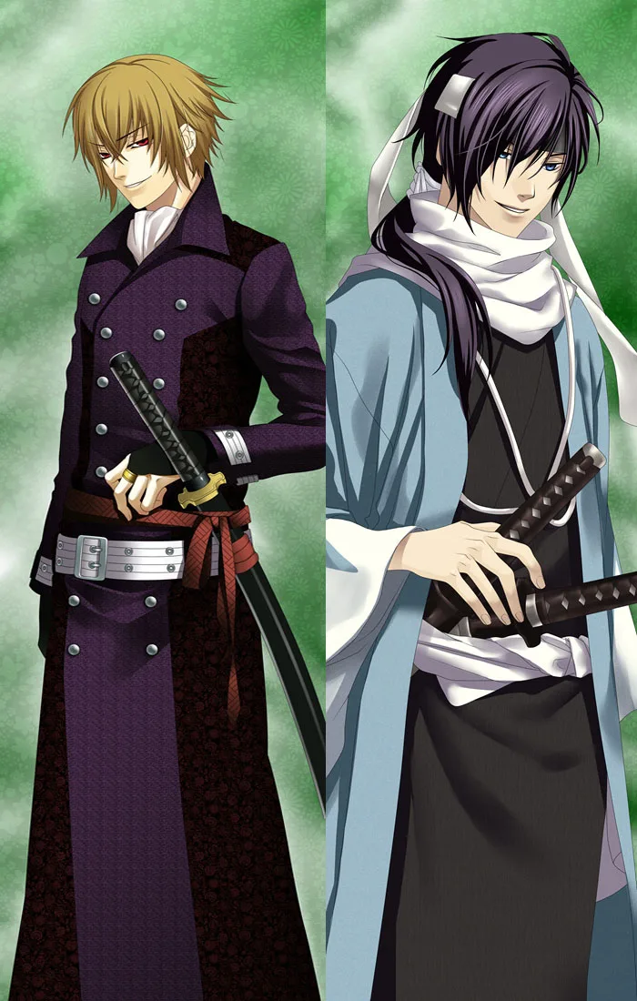 Аниме Hakuouki Dakimakura красивый мальчик Chikage Kazama наволочка для тела обнимающая Подушка