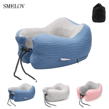 

Ergonomic adjustable neck pillow Soft Slow Rebound Memory Foam U Shaped Travel Pillow for home office car airplane DropShipping