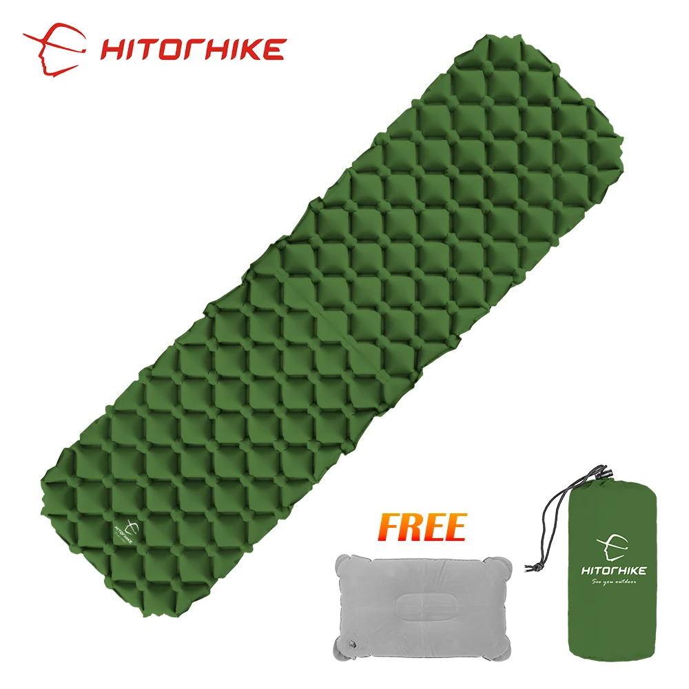 Продажа Hitorhike инновационный коврик для сна с быстрым наполнением, надувной мешок, супер светильник, надувной матрас с подушкой, спасательная жизнь, ...