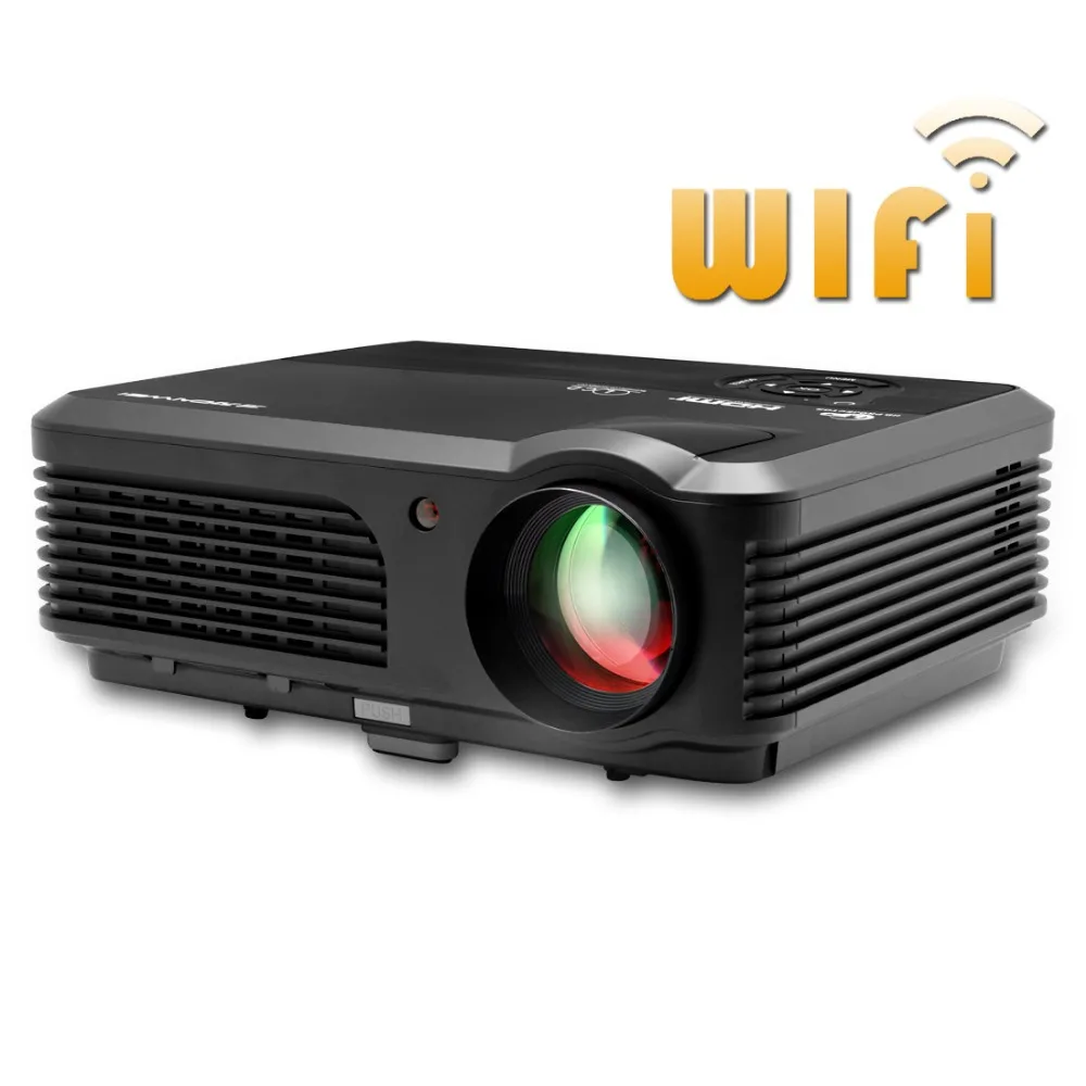CAIWEI LED Projector WiFi Android 4 4 4 Home Cinema TV projector 4200 lumens High Brightness
