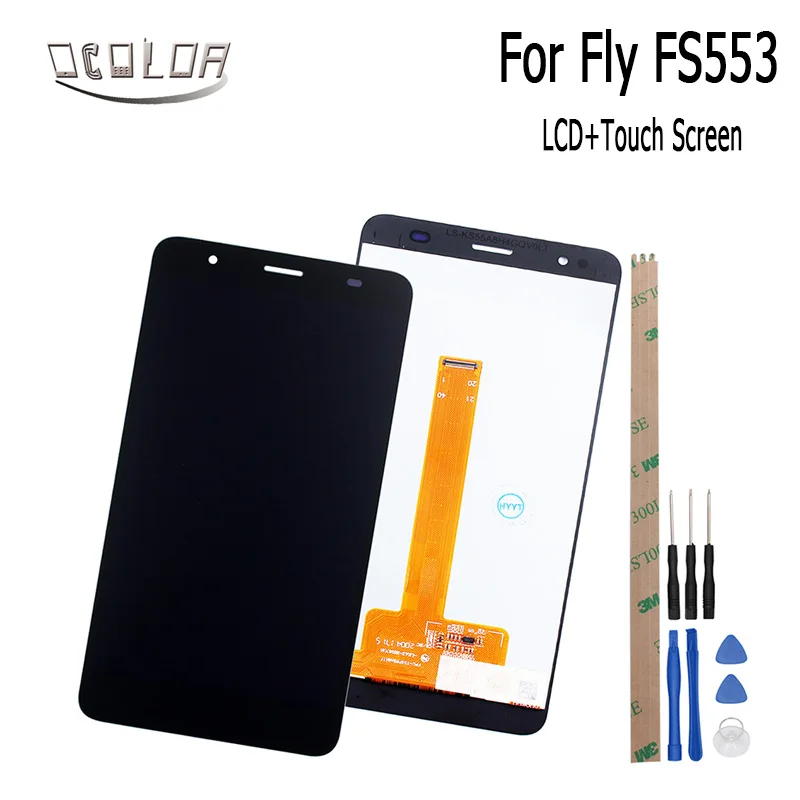 Ocolor для Fly cirрус 9 FS553 FS 553 ЖК-дисплей и сенсорный экран + инструменты клей