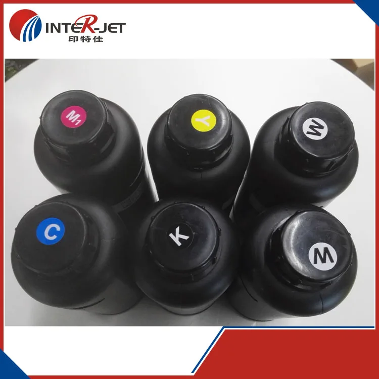 

High Quality UV ink for Epsn UV printer 500ML*6color &Soft and Hard UV ink to option