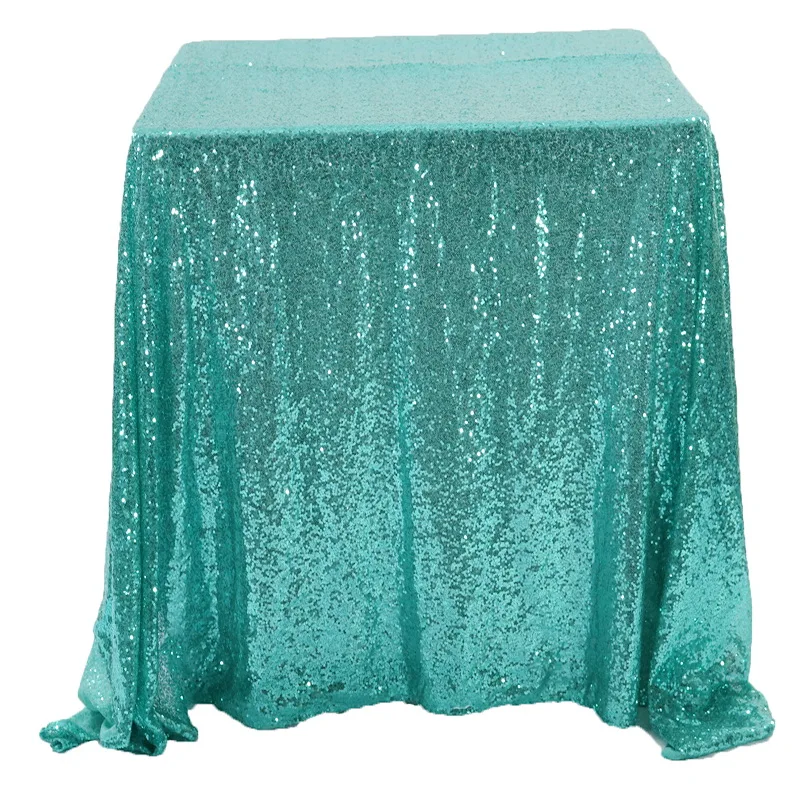 1 pcs لامعة الترتر الذهب مربع حفلات الزفاف مفرش طاولة غطاء 150 cm/220 cm/240 cm ل حدث فندق زخرفة مصممة لمأدبة طعام