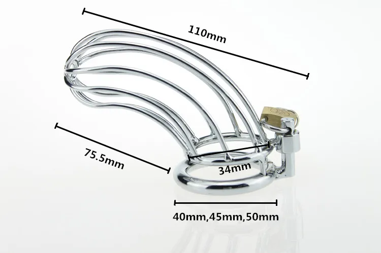 Höschen Vogel Käfig Männer Keuschheit schlösser Gerät metall cock cage penis lock 40/45/50mm männer unterwäsche