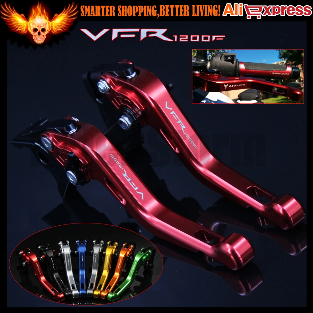 

Laser Logo (VFR1200F) Red For Honda VFR 1200/F 2010 2011 2012 2013 2014 2015 2016 CNC Motorcycle Short Brake Clutch Levers