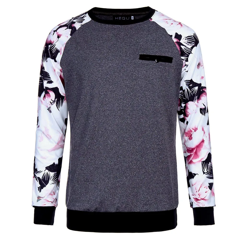 Fashion Designers T Shirts Men Floral Shirts Long Sleeve Floral Print T Shirt Long Sleeve Tops