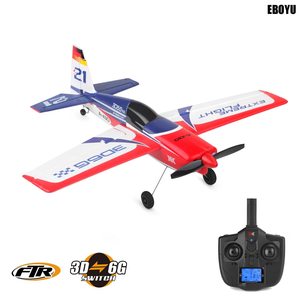 XK A430 2.4G 5CH Brushless Motor 3D6G System RC Airplane 430mm Wingspan EPS Aircraft Compatible Futaba S-FHSS RTF