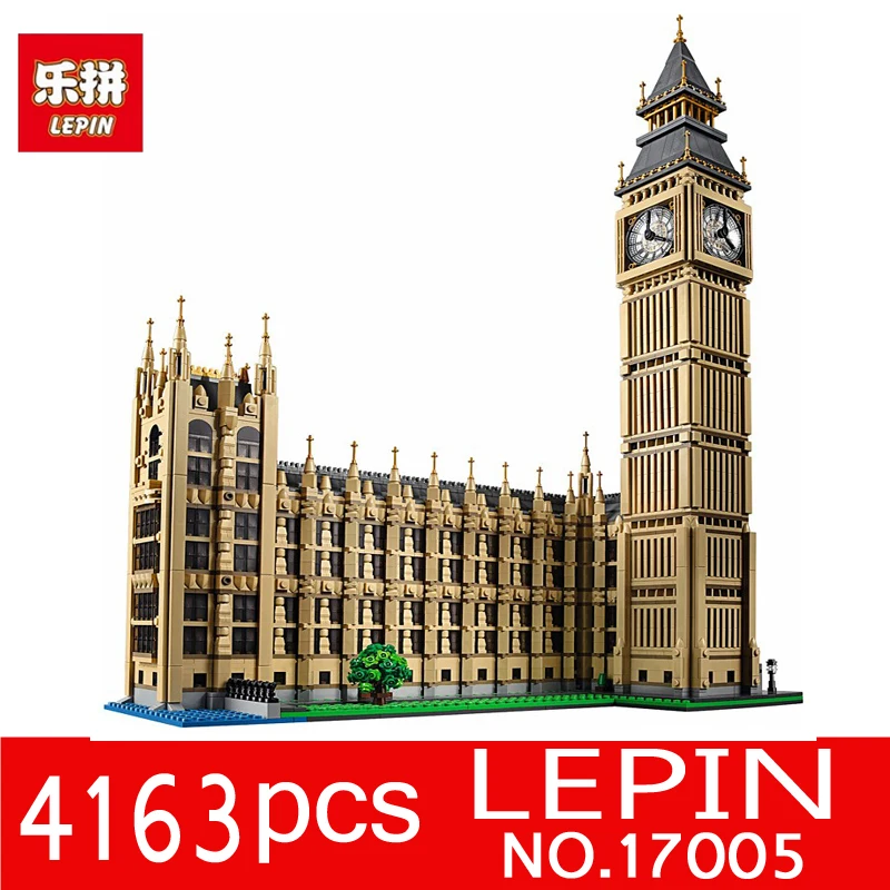 

LEPIN 17005 4163pcs Big Ben Elizabeth Tower Kits Model Building Blocks Bricks Children Toys Gifts Compatible 10253