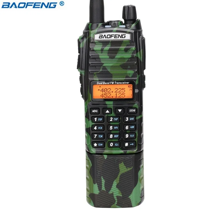 Baofeng UV-82 плюс 8 Вт Tri-мощность 8 W/4 W/1 W Мощный 3800 mAh батарея Портативный радио dual band 10 км ручной UV82 Wlkie Talkie - Цвет: a radio