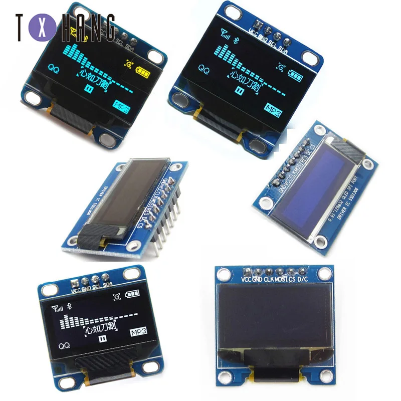 0,96/0,91 дюйма IIC Серийный цвет желтый, синий; размеры 34–43 OLED Дисплей модуль 128X64 I2C SSD1306 12864 ЖК-дисплей Экран доска 0,96 "для Arduino