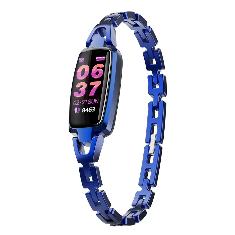 

Dr66 Color Screen Waterproof Smart Bracelet Heart Rate Monitor Health Fitness Bluetooth Tracker Smart Watch For Women's Gift