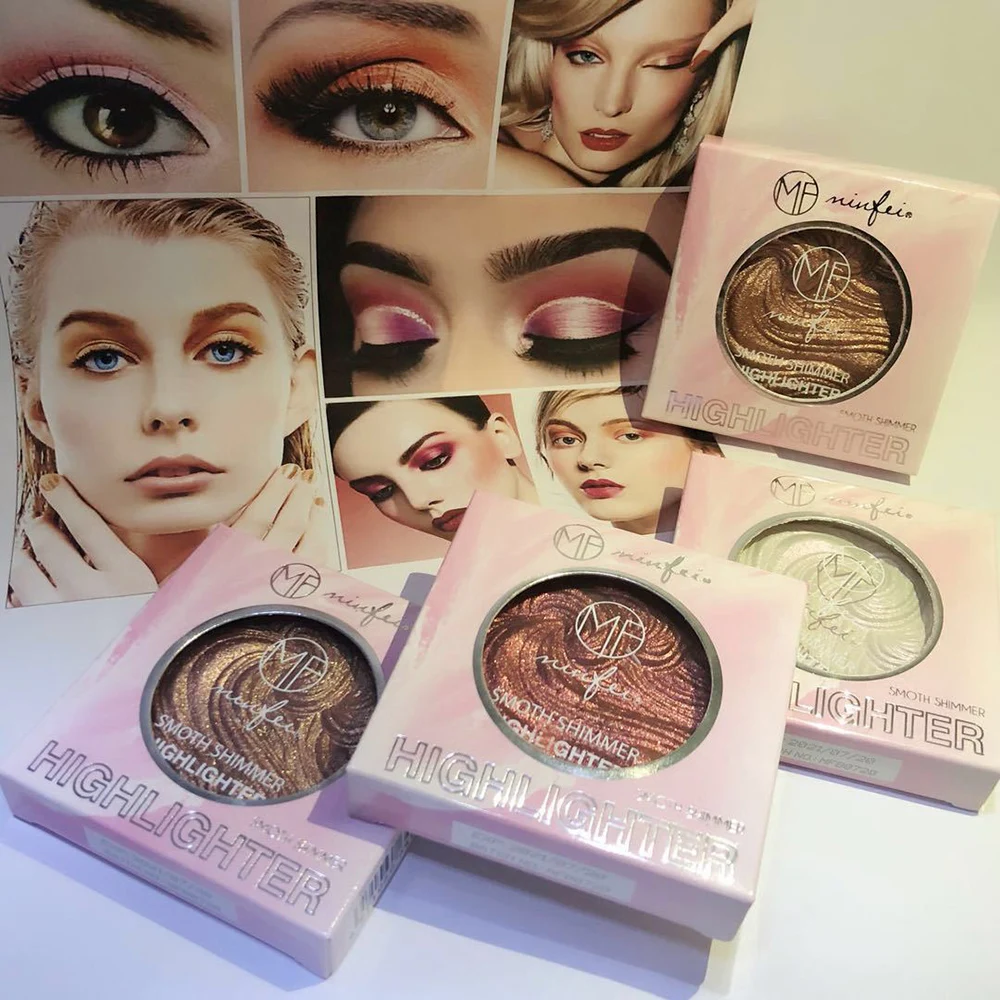 Bronzer Glow Kit хайлайтер палитра Пудра основа для лица Осветляющий макияж длительное отбеливание консилер TSLM2