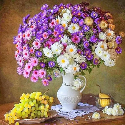 

2018 5d diy diamond embroidery FLOWERS diamond PAINTING mosaic crafts needlework, round diamond PAINTING pattern Rhinestone ZX