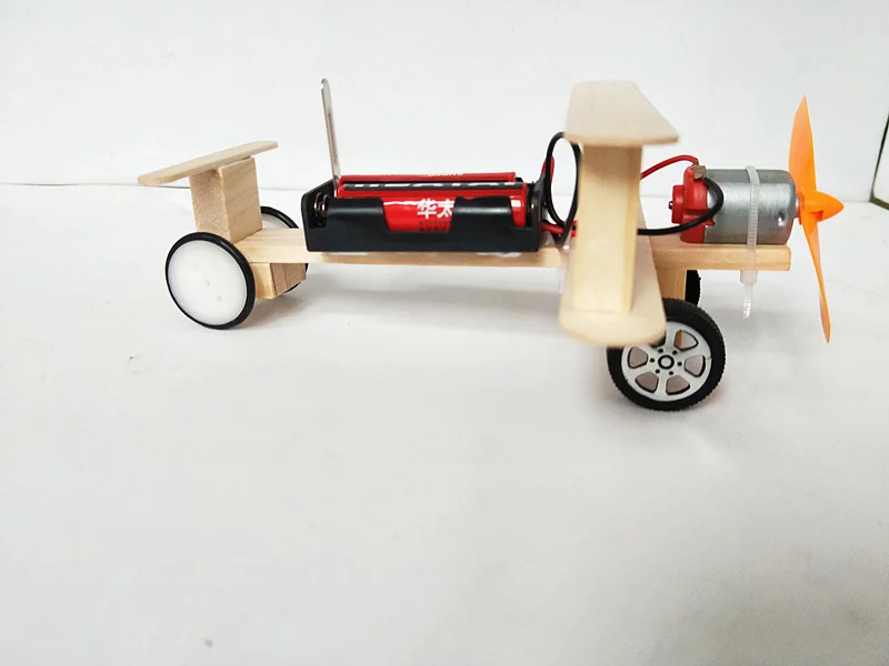 Happyxuan DIY ветер Мощность Glide модель самолета комплект деревянные детские
