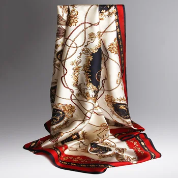 

New Satin Silk Scarves, Women's Scarves,88X88 CM