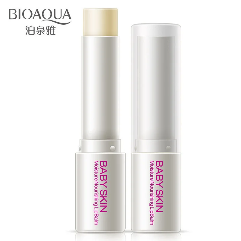 HOT BIOAQUA Baby Skin Natural Plant Essence Lip Balm Moisturizing Repair Lip Wrinkles Anti-Aging Protection Lip Balm