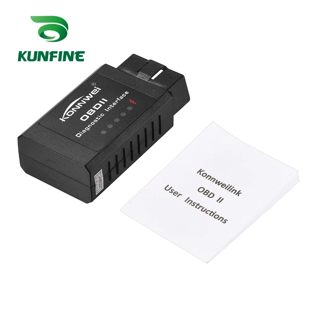 KUNFINE KW910 ELM327 Мини Автомобильный сканер считыватель кодов Bluetooth инструмент для диагностического сканирования автомобиля Авто тестер ошибок для системы Android