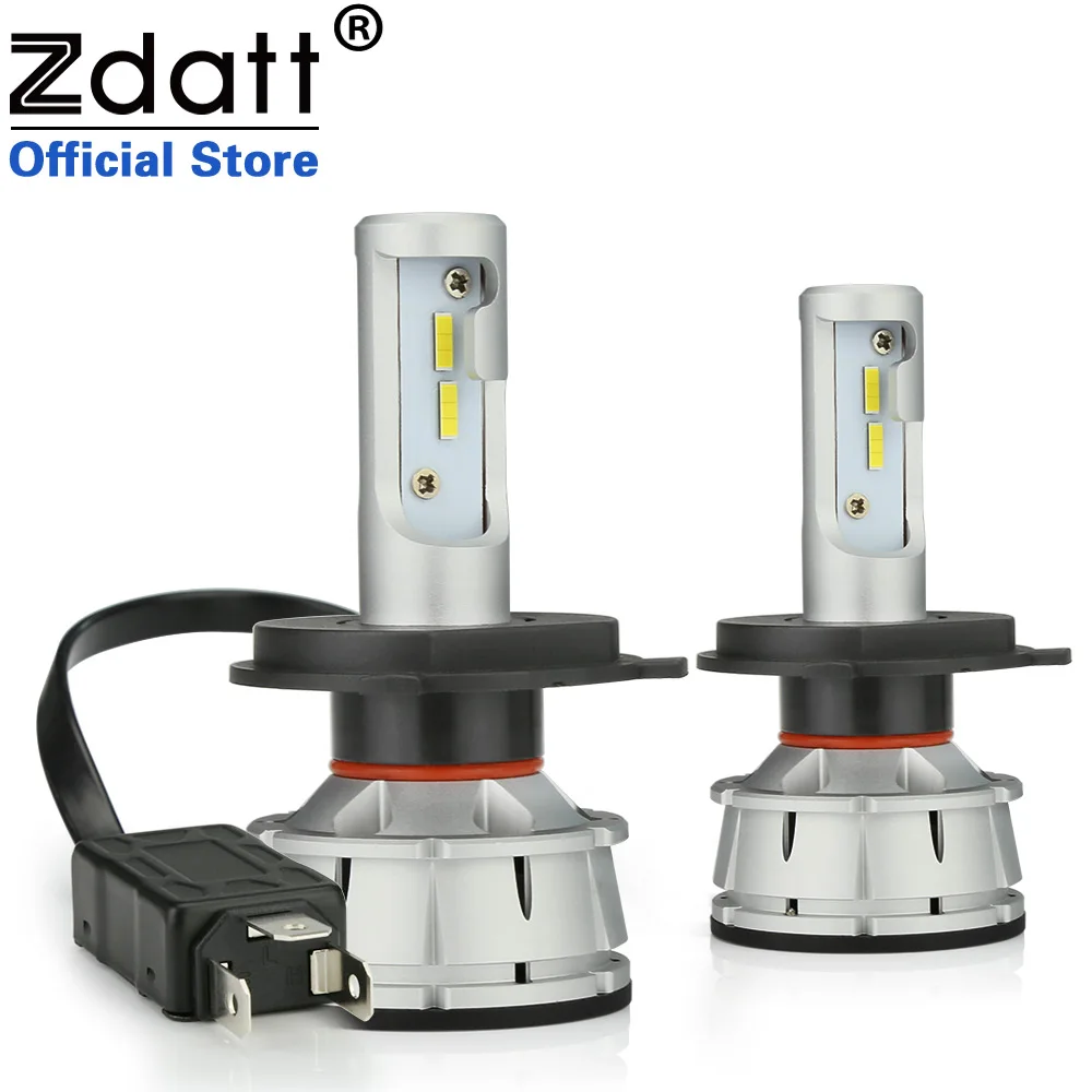 

Zdatt All in One H4 LED H7 LED Canbus H11 Car Light Headlight Bulb 100W 12000LM H8 H1 LED 6000K 12V Auto Lamp