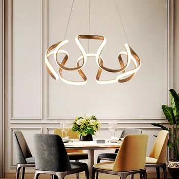 

Modern Led Pendant Lamps for Living Room Restaurant Bedroom Decorative Pendant Light Lamparas AC85-260V remote control