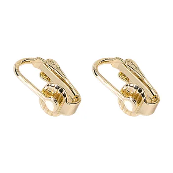 

10 *16mm 24 Karat Gold Color Coated Brass Earrings Clip Diy Jewelry Discoveries Earrings Accessories Wholesale