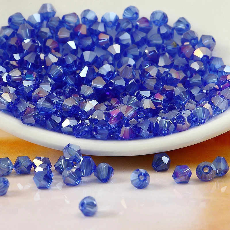 K9 Crystal 5301 # класса AAAA Сапфир AB Цвет 3 мм 4 5 6 8 Кристалл биконусные бусины|beads 8mm|beads