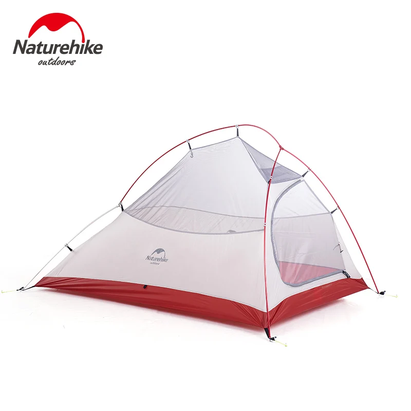 Naturehike Cloud Up 2 Сверхлегкая палатка для походов на открытом воздухе 20D/210T тканевые палатки для кемпинга для 2 человек с бесплатным ковриком NH17T001-T