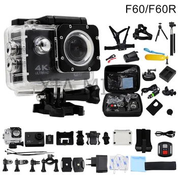 HuaGuo F60/F60R Action camera 4K/30fps 16MP WiFi 170D Helmet Cam underwater go waterproof pro Sports camera gopro hero 4 style