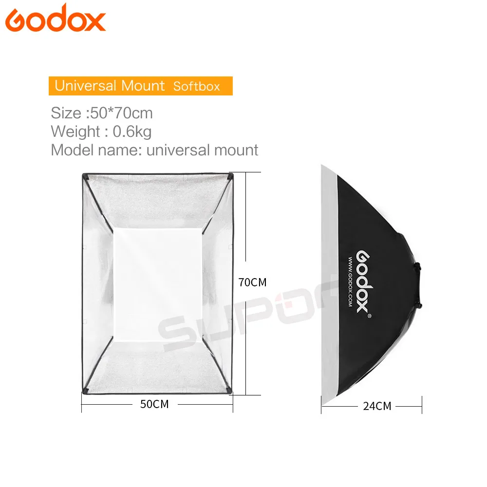  GODOX fotografia Studio Light 2X160Ws 160DI Video Strobe Flash Light with Softbox 160DI Kit LED Lam - 843809222