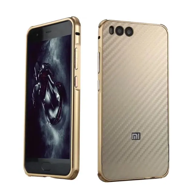 Роскошные Гибридный чехол для xiaomi mi 6 жесткого углеродного волокна Coque металлический бампер+ PC защитный чехол для xiaomi mi6 телефон оболочки