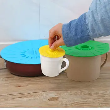 

5 pcs silicone Microwave bowl cover cooking pot pan lid Cover-Silicone food wrap cooking tools kitchen utensil