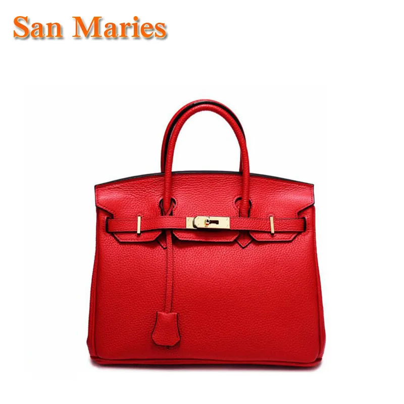 

San Maries Female Luxury Tote Bag Designer Handbags High Quality Ladies Purse Genuine Leather Bolsa Female Messenger Bag