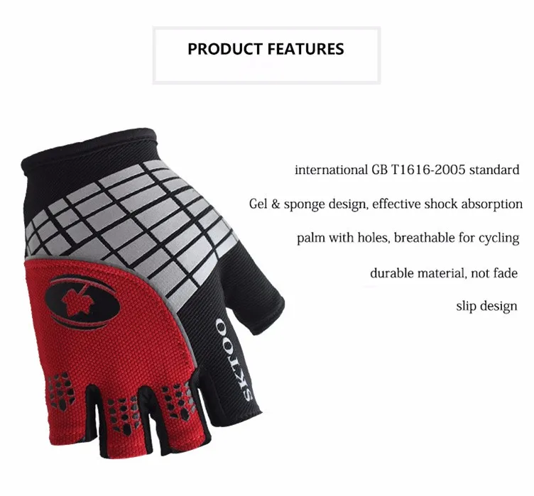 Велосипедные перчатки с полупальцами мужские женские летние дышащие велосипедные короткие перчатки Ciclismo MTB Горный спортивный велосипед аксессуары