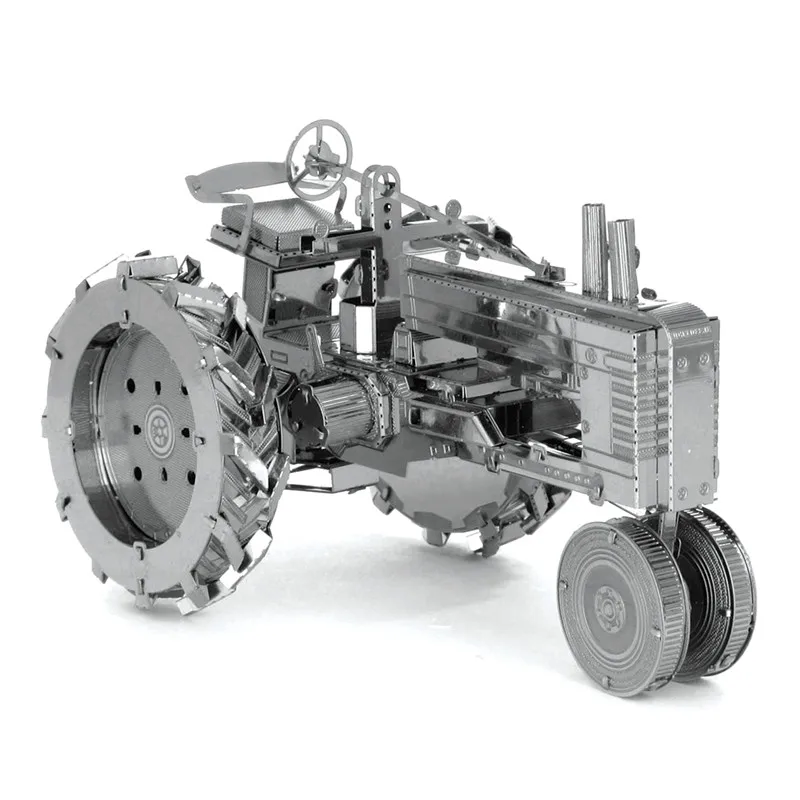 Miniature 3D Farm Tractor Metal Model Puzzle 3D Model Building Kits Puzzle 3D Solid Jigsaw Puzzle