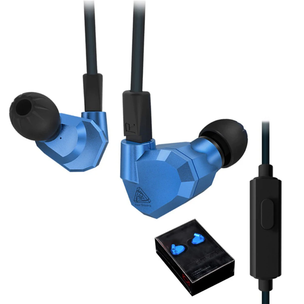 Original KZ ZS5 Earphone 3.5mm In-Ear HD Stereo Sound Headset Noise Reduction Audio Jack Earphones With Mic For Android | Электроника