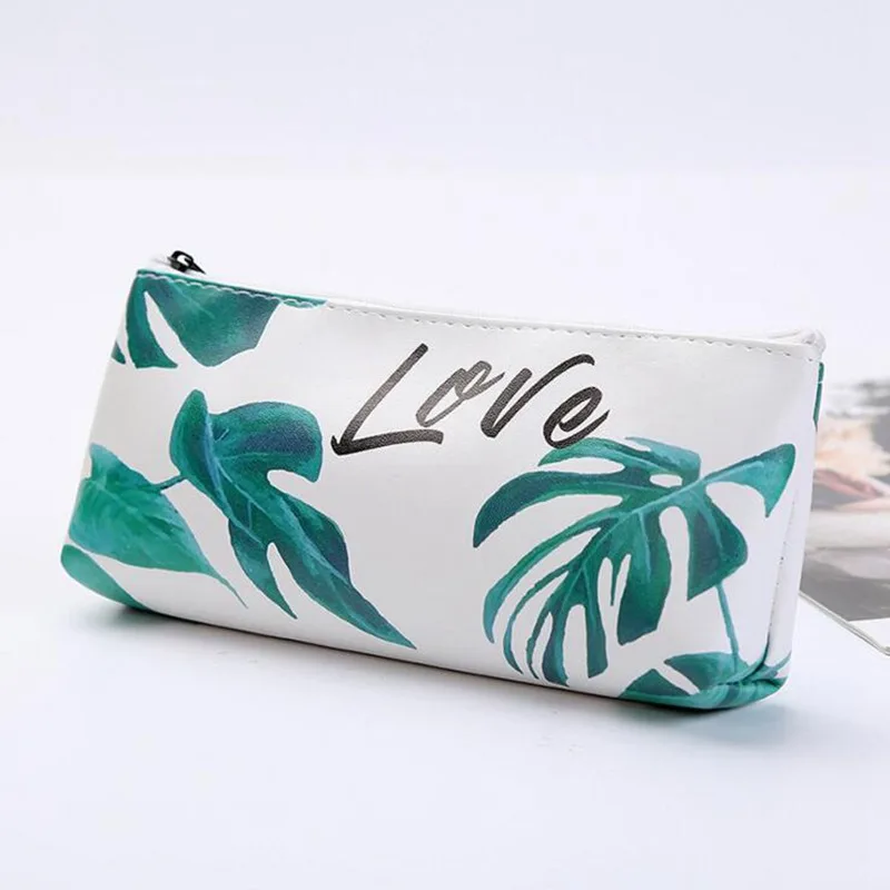 Large Capacity Leaf Cosmetic Bag Clutch Make Up Bag Neceser Zipper Portable 20*10cm Casual Make Up Organizer PU Beauty Bag Large Capacity Leaf Cosmetic Bag Clutch Make Up Bag Neceser Zipper Portable 20*10cm Casual Make Up Organizer PU Beauty Bag