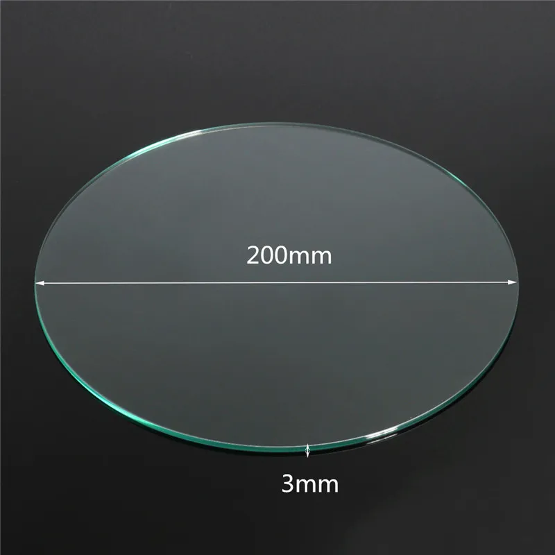  3D Printer kit Borosilicate Glass Build Plate 200x3mm For Heated Bed Prusa / Mendel 3d printer Parts Accessories 