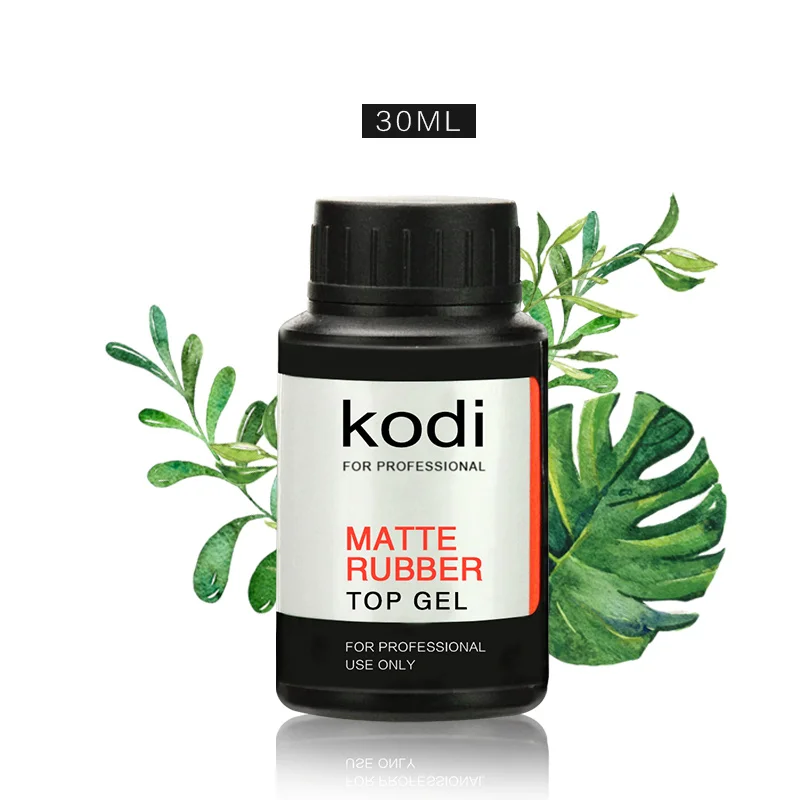 2017 New Kodi Rubber Matt Top Coat 30ml/ 14ml UV LED Nail Gel Polish Soak-Off Matt Top Varnish Transparent Color Primer Lacquer