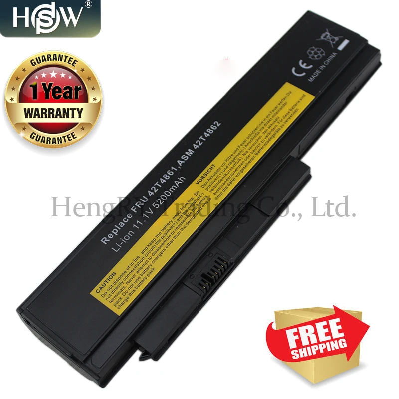 Аккумулятор HSW для ноутбука Lenovo Thinkpad X230 X230I X220 X220I X220S 45N1029 45N1028 45N1172 45N1022 45N1019 42T4902 5200