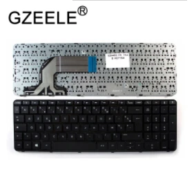 Новая клавиатура GZEELE для ноутбука hp Pavilion 15-e 15-n 250 G3 255 g3 256 g3 AZERTY FR - Цвет: Черный