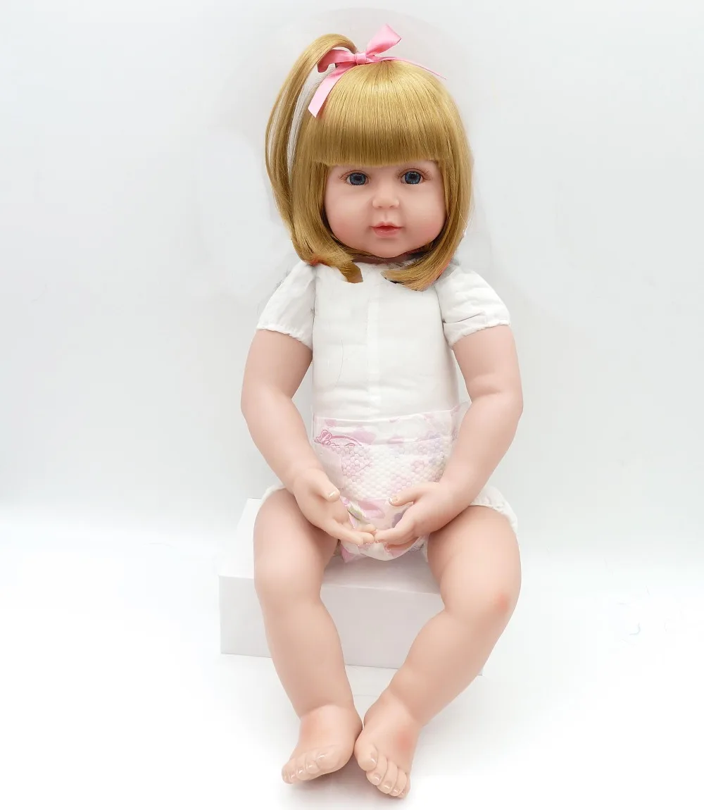 60 см силикона Reborn Baby Doll игрушки 24-дюймовый винил принцессы малыша reborn l. o. l куклы для девочек подарок на день рождения