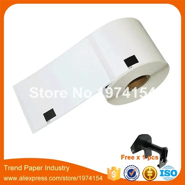 Printing Saver 10x DK-11202 Rotolo Etichette Bianche Compatibili Con Le Stampanti Brother P-Touch QL-1050 1060N 1100 1110NWB 500 560 580N 650TD 710W 720NW 810W 820NWB (62 Mm X 100 Mm - Foto 7