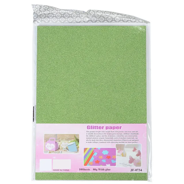 glitter paper sticker