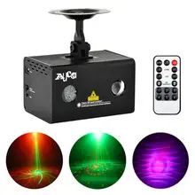 AUCD мини пульт дистанционного управления 12 моделей RG лазерное освещение Рождество вода галактика RGB светодиодный проектор для сцены Свадебная вечеринка DJ домашний LL-12RG