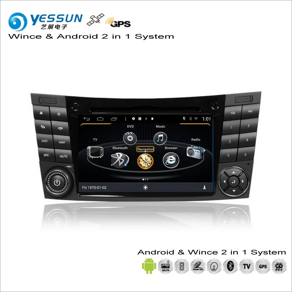 YESSUN для Mercedes Benz E Class W211/CLS C219 автомобильный Android мультимедийный радио CD dvd-плеер gps Navi карта навигации Аудио Видео
