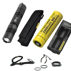 NITECORE P10GT Открытый фонарик CREE XP-L HI V3 светодиодный Макс. 900 люмен луч бросать 286 м тактический фонарь + аккумулятор + зарядное устройство