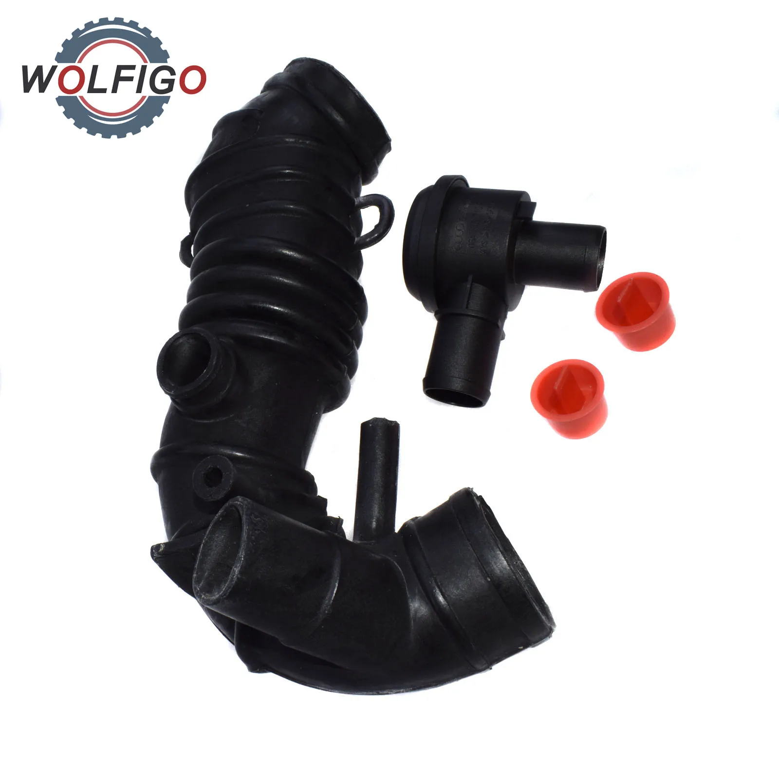

WOLFIGO Turbocharger Air Filter Vent Hose Air Intake Exhaust Pipe Valve For VW Passat B5 Audi A4 A6 Skoda Superb 1.8T 058133356L