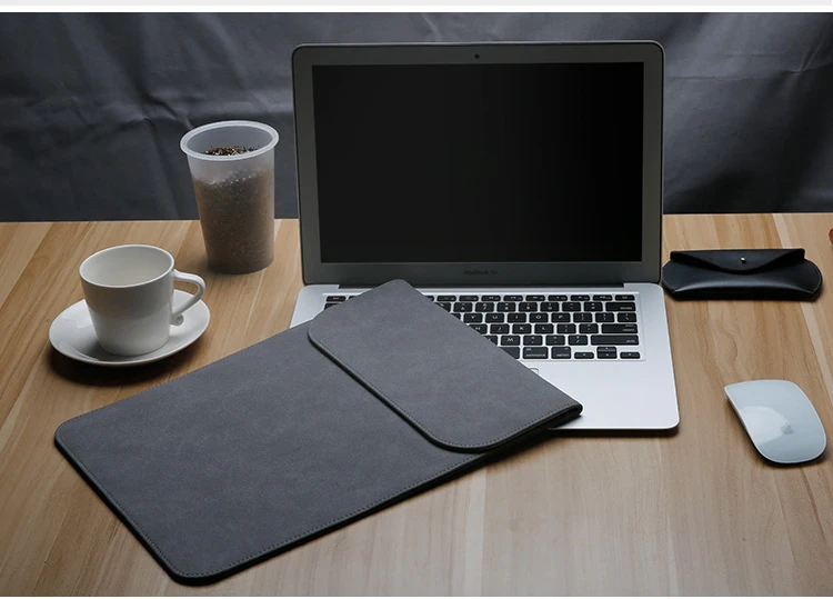 Чехол для ноутбука с магнитной пряжкой для Macbook Air Pro 11, 13, 15 дюймов, матовый чехол из полиуретана retina для 12, новинка 13,3, чехол для ноутбука с сенсорной панелью