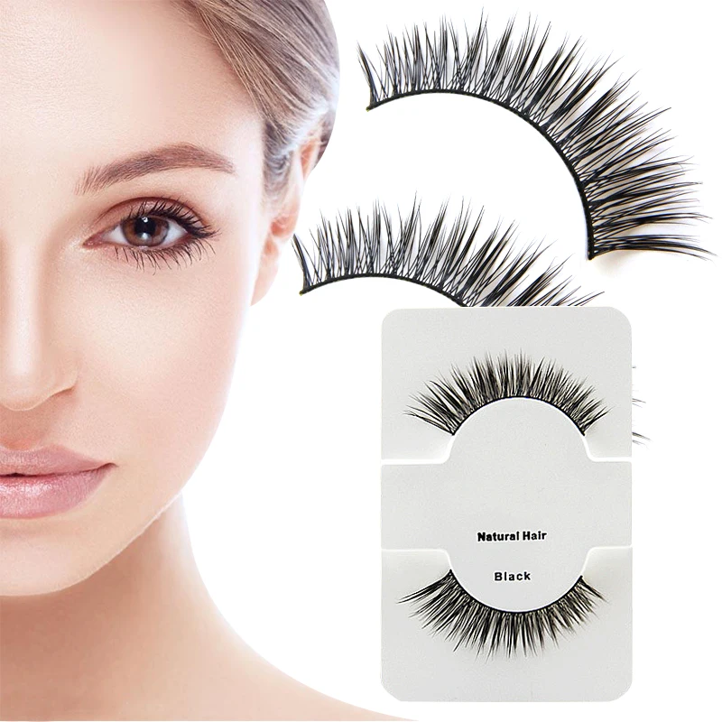 

1 Pair natural false eyelashes 3d mink lashes volume soft lashes long eyelash extension fake mink eyelashes maquiagem Ibcccndc
